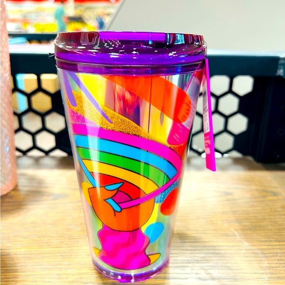 Starbucks Tim Singleton Pride Holographic Cup Tumbler Cold Brew 2023 Exclusive - Picture 4 of 11